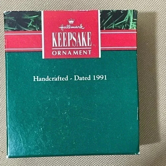 Hallmark Vtg 1991 Keepsake Handcrafted Christmas Ornament Godchild w/Box - Picture 5 of 6